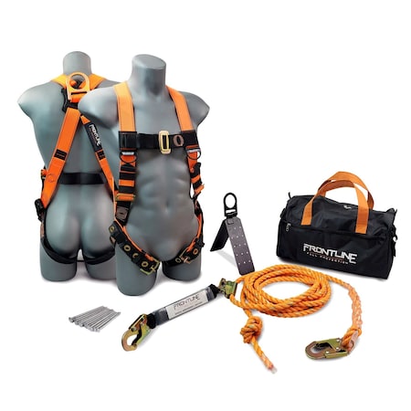Frontline Combat Complete Roofers Kit with 50 ft Lifeline RK5PTB50